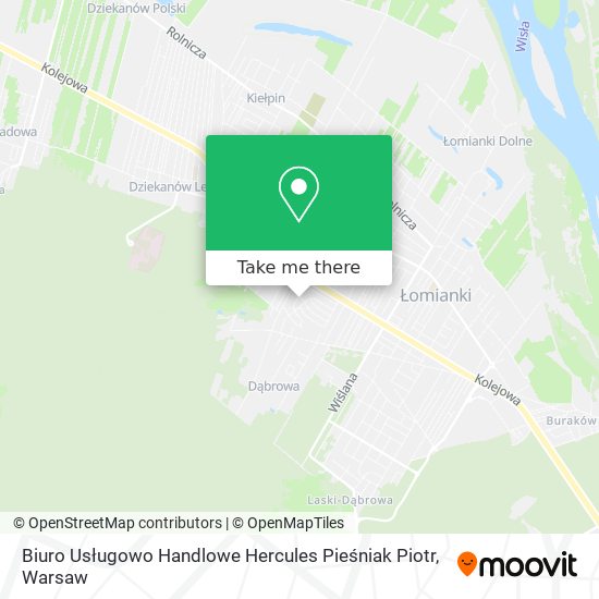 Biuro Usługowo Handlowe Hercules Pieśniak Piotr map