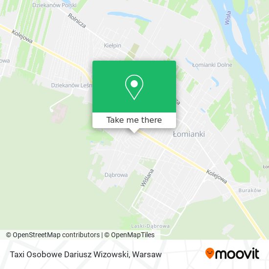 Taxi Osobowe Dariusz Wizowski map