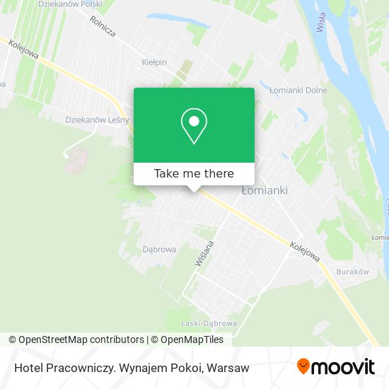 Hotel Pracowniczy. Wynajem Pokoi map