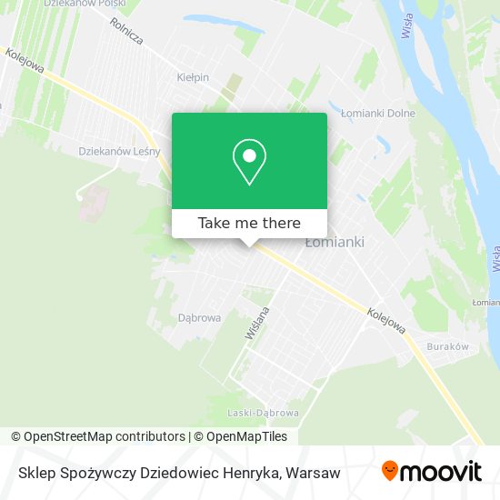 Sklep Spożywczy Dziedowiec Henryka map