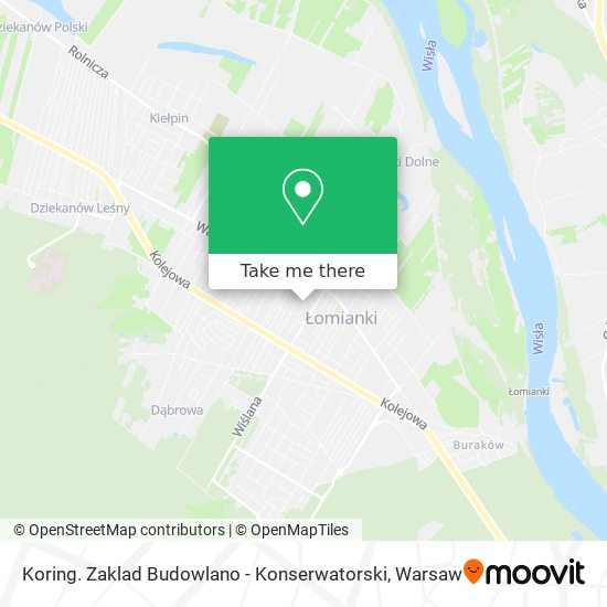 Koring. Zaklad Budowlano - Konserwatorski map