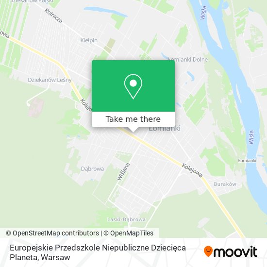 Europejskie Przedszkole Niepubliczne Dziecięca Planeta map