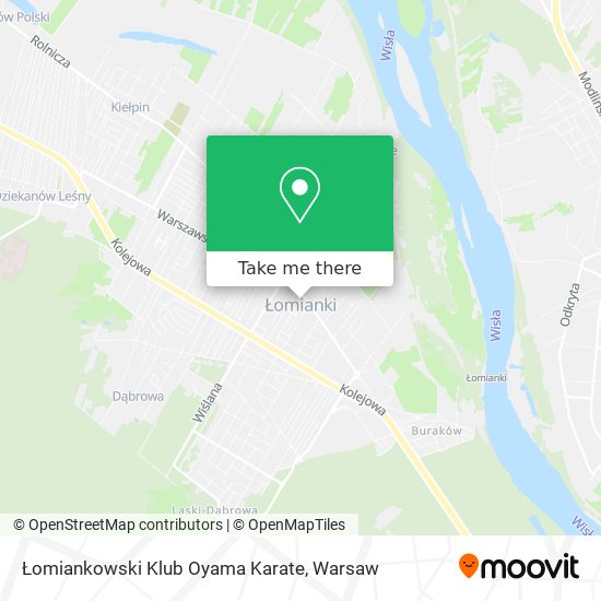 Łomiankowski Klub Oyama Karate map