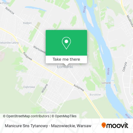 Manicure Sns Tytanowy - Mazowieckie map