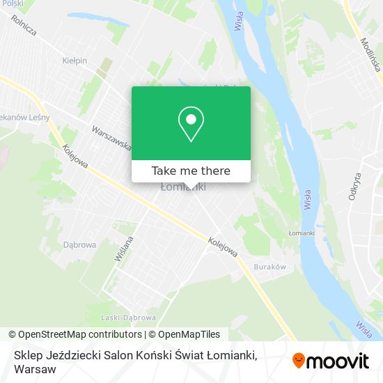 Sklep Jeździecki Salon Koński Świat Łomianki map