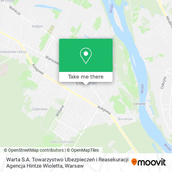 Warta S.A. Towarzystwo Ubezpieczeń i Reasekuracji Agencja Hintze Wioletta map