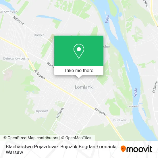 Blacharstwo Pojazdowe. Bojczuk Bogdan Łomianki map