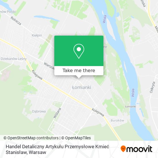 Handel Detaliczny Artykułu Przemysłowe Kmieć Stanisław map