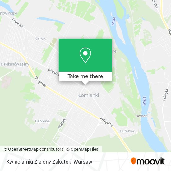 Kwiaciarnia Zielony Zakątek map