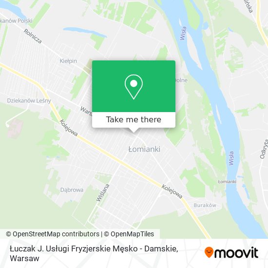 Łuczak J. Usługi Fryzjerskie Męsko - Damskie map