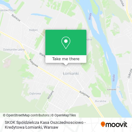 SKOK Spóldzielcza Kasa Oszczednosciowo - Kredytowa Łomianki map