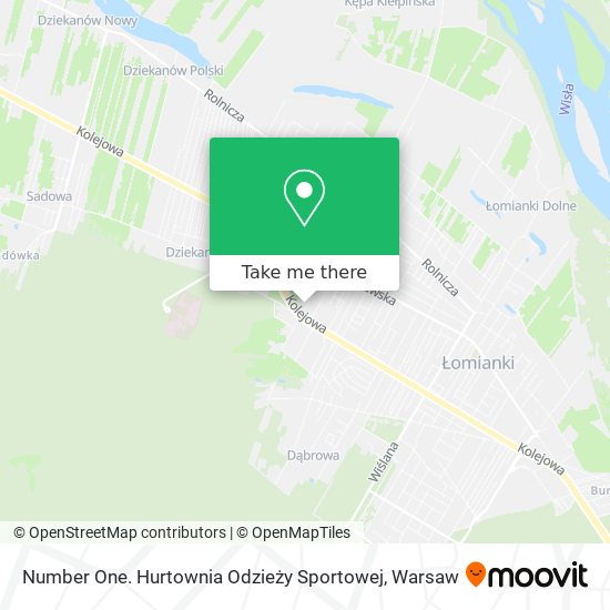 Number One. Hurtownia Odzieży Sportowej map