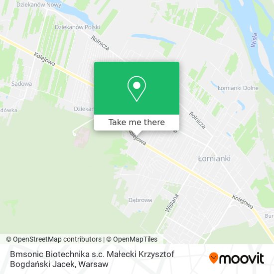 Bmsonic Biotechnika s.c. Małecki Krzysztof Bogdański Jacek map