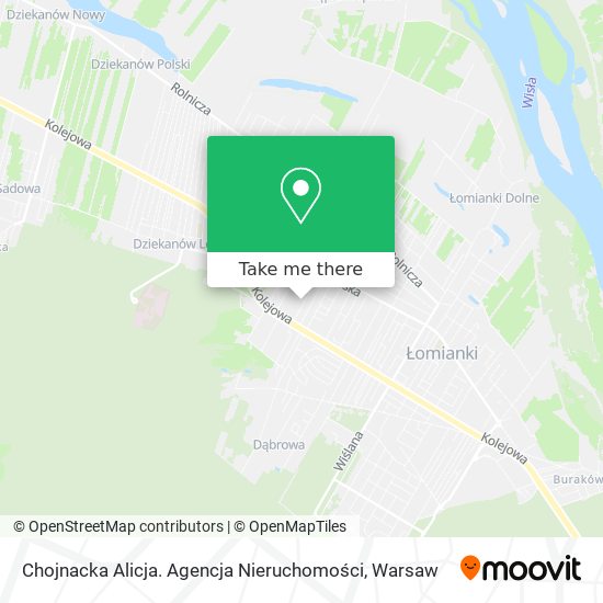 Chojnacka Alicja. Agencja Nieruchomości map