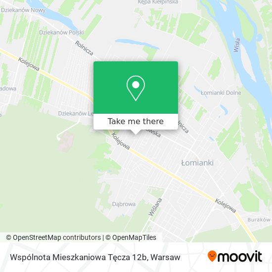 Карта Wspólnota Mieszkaniowa Tęcza 12b