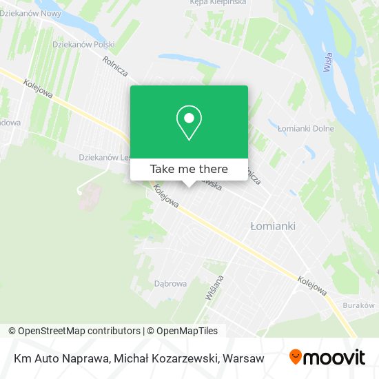 Km Auto Naprawa, Michał Kozarzewski map