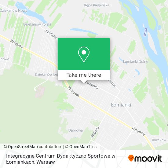 Integracyjne Centrum Dydaktyczno Sportowe w Łomiankach map