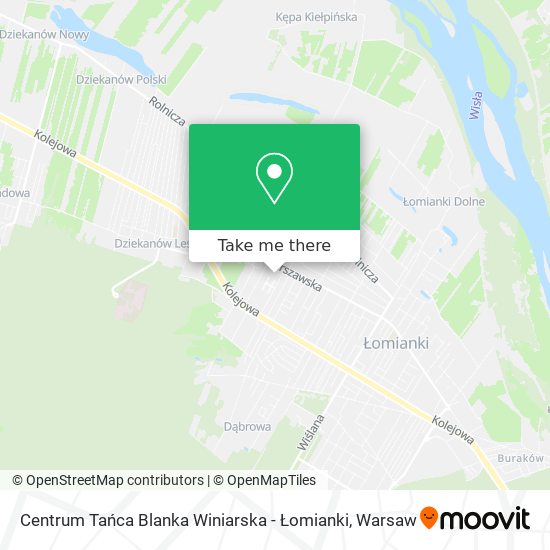 Centrum Tańca Blanka Winiarska - Łomianki map