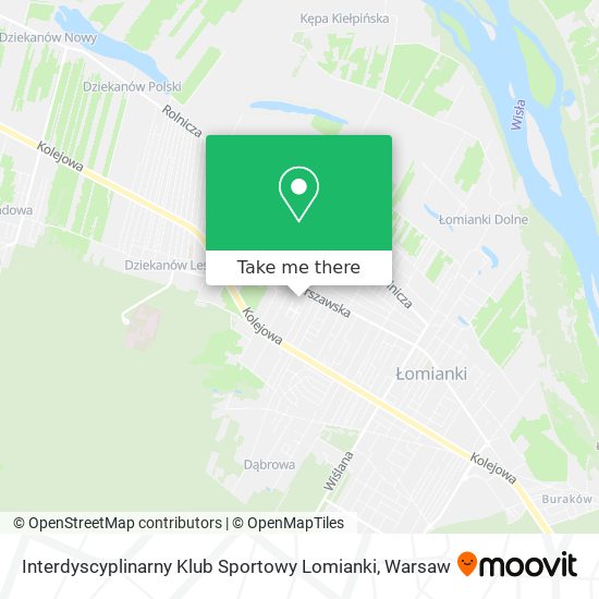 Interdyscyplinarny Klub Sportowy Lomianki map