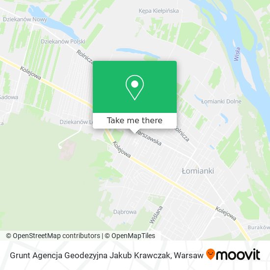 Grunt Agencja Geodezyjna Jakub Krawczak map