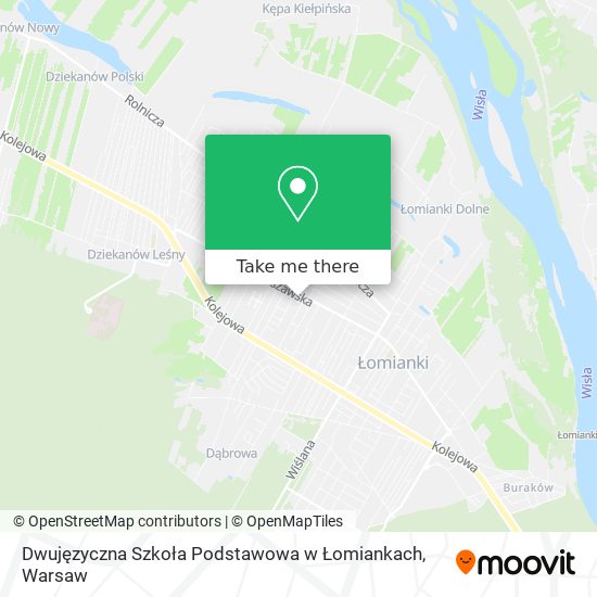 Dwujęzyczna Szkoła Podstawowa w Łomiankach map