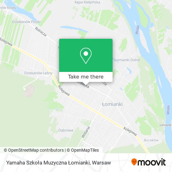 Yamaha Szkoła Muzyczna Łomianki map