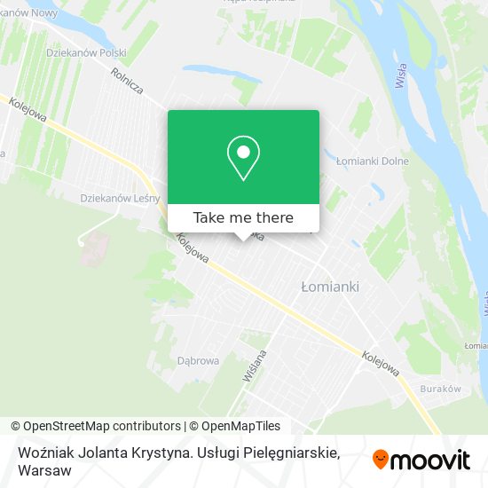 Woźniak Jolanta Krystyna. Usługi Pielęgniarskie map