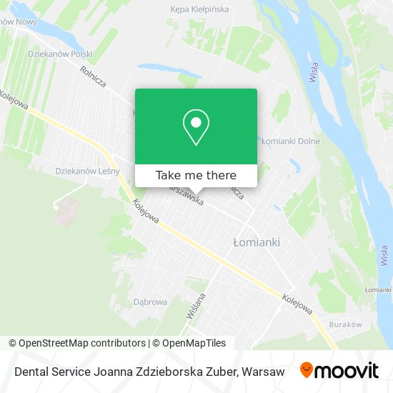 Dental Service Joanna Zdzieborska Zuber map