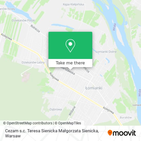 Cezam s.c. Teresa Sienicka Małgorzata Sienicka map