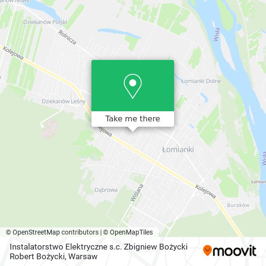 Карта Instalatorstwo Elektryczne s.c. Zbigniew Bożycki Robert Bożycki