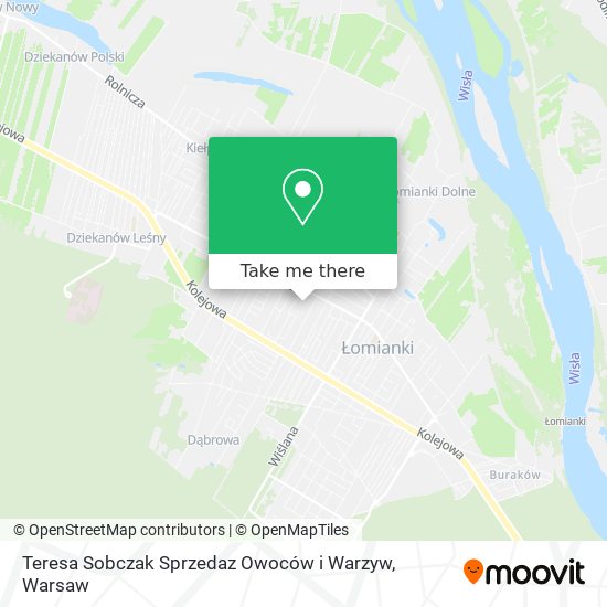 Teresa Sobczak Sprzedaz Owoców i Warzyw map