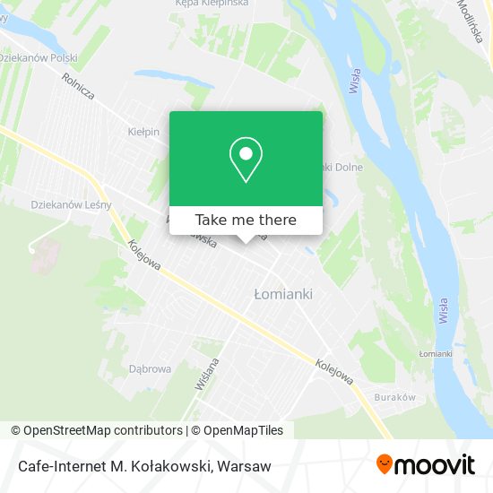 Cafe-Internet M. Kołakowski map