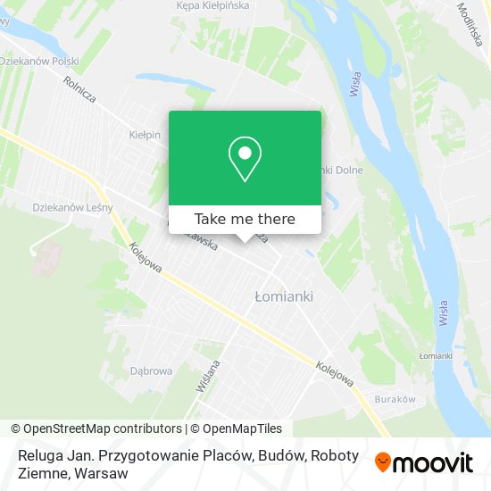 Reluga Jan. Przygotowanie Placów, Budów, Roboty Ziemne map