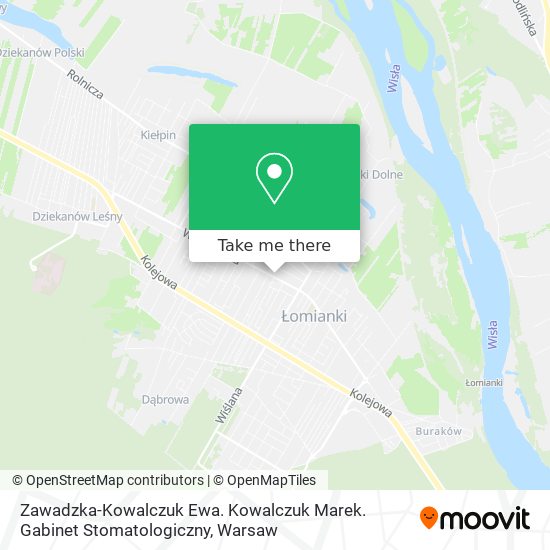 Zawadzka-Kowalczuk Ewa. Kowalczuk Marek. Gabinet Stomatologiczny map