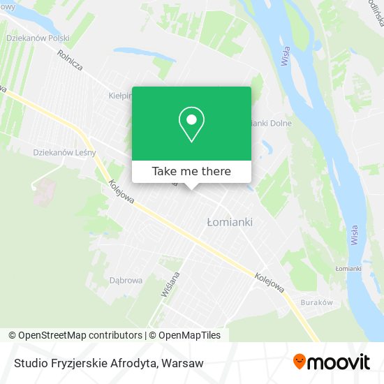 Studio Fryzjerskie Afrodyta map