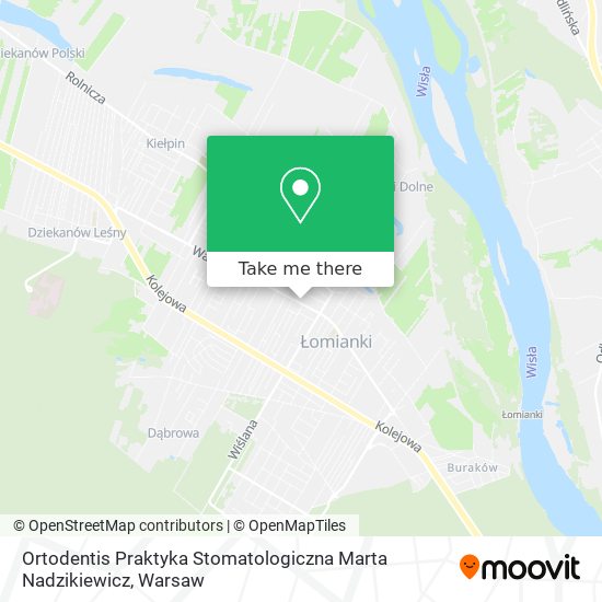 Ortodentis Praktyka Stomatologiczna Marta Nadzikiewicz map