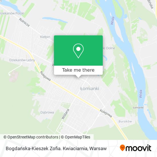 Bogdańska-Kieszek Zofia. Kwiaciarnia map