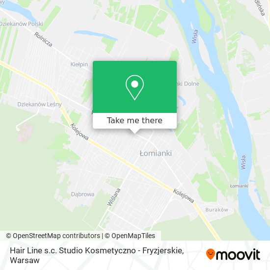 Карта Hair Line s.c. Studio Kosmetyczno - Fryzjerskie