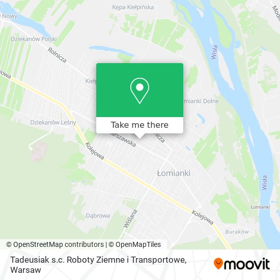 Tadeusiak s.c. Roboty Ziemne i Transportowe map