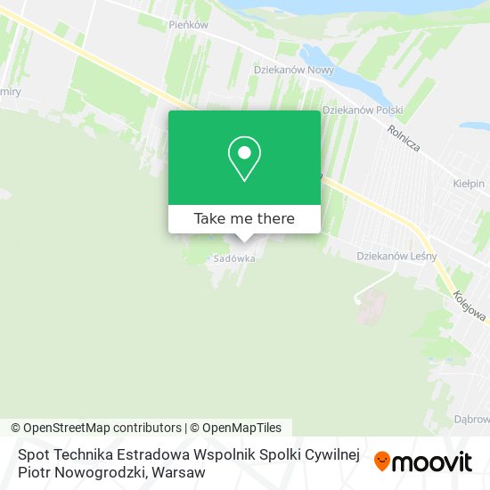 Spot Technika Estradowa Wspolnik Spolki Cywilnej Piotr Nowogrodzki map