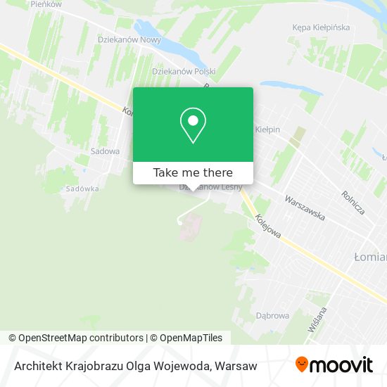 Architekt Krajobrazu Olga Wojewoda map