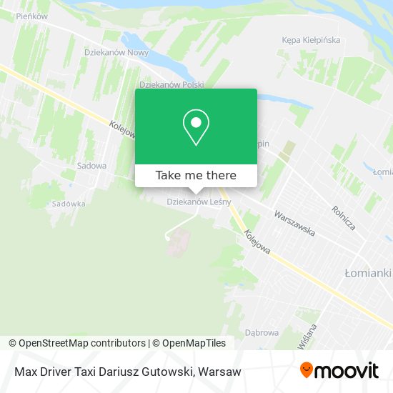 Max Driver Taxi Dariusz Gutowski map