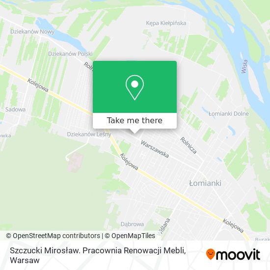 Szczucki Mirosław. Pracownia Renowacji Mebli map