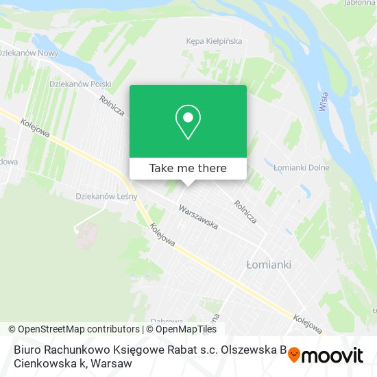 Biuro Rachunkowo Księgowe Rabat s.c. Olszewska B Cienkowska k map