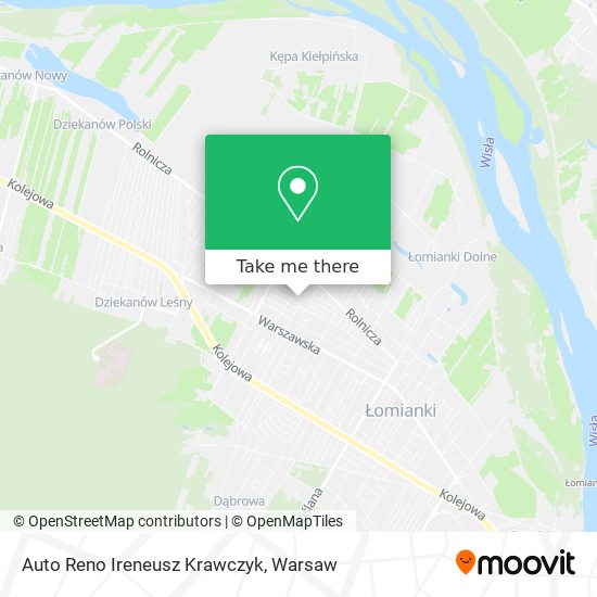 Auto Reno Ireneusz Krawczyk map