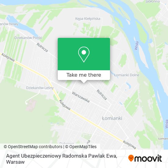 Agent Ubezpieczeniowy Radomska Pawlak Ewa map