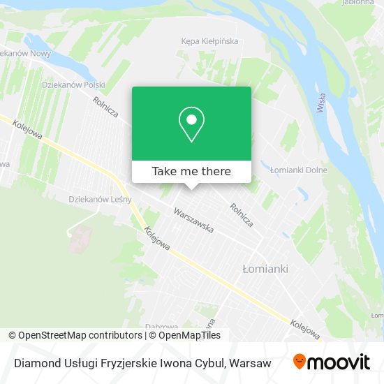 Карта Diamond Usługi Fryzjerskie Iwona Cybul