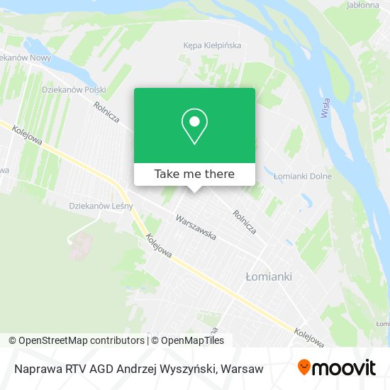 Naprawa RTV AGD Andrzej Wyszyński map