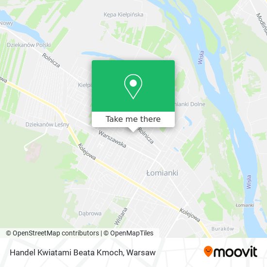 Handel Kwiatami Beata Kmoch map