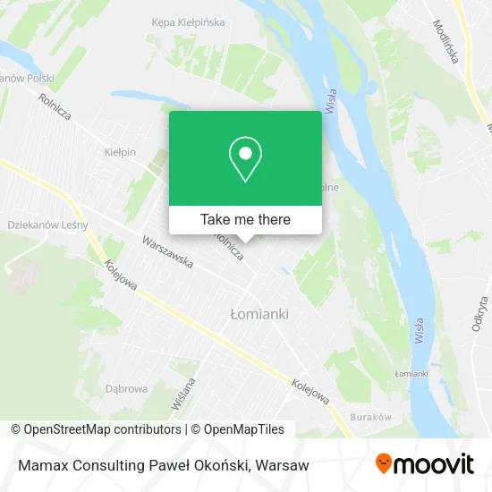 Карта Mamax Consulting Paweł Okoński